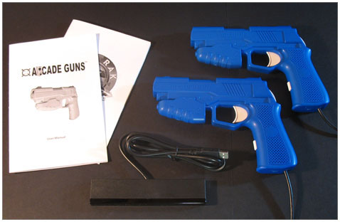 Dual Arcade Guns� PC Light Gun Kit (Blue)