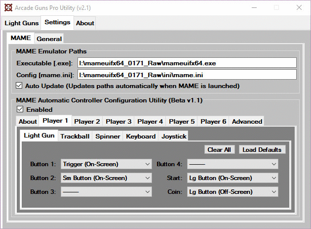 Arcade Guns Pro Utility Software