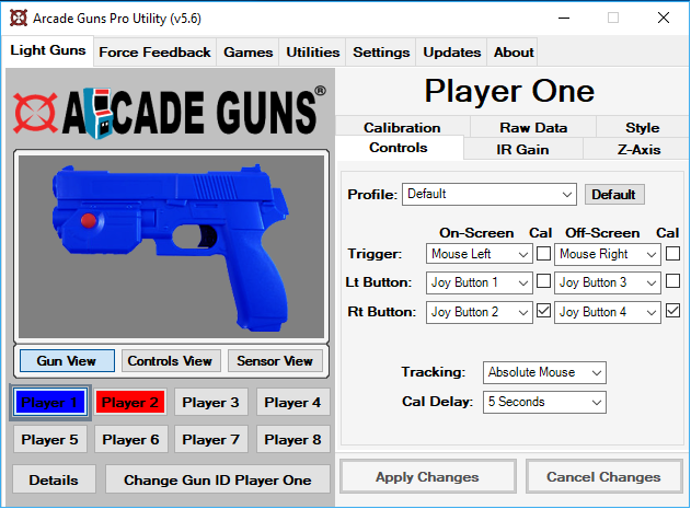 Arcade Guns Pro Utility Software